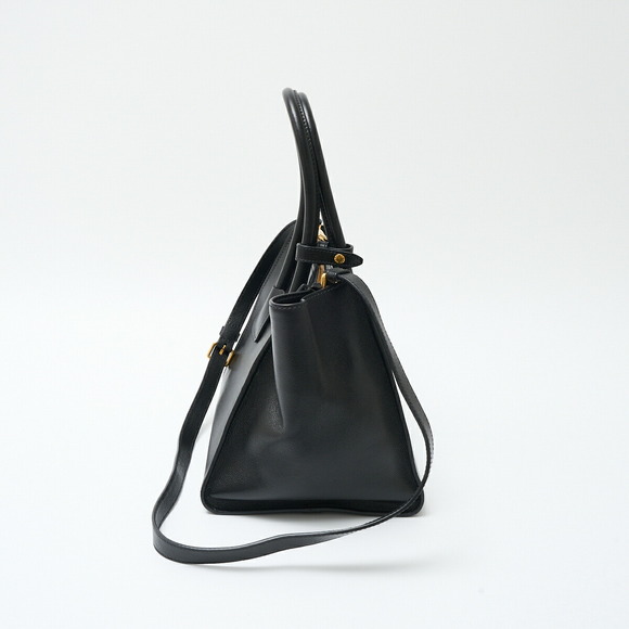Prada Tote Black Nylon Shoulder Leather 2way Handbag - Picture 1 of 16